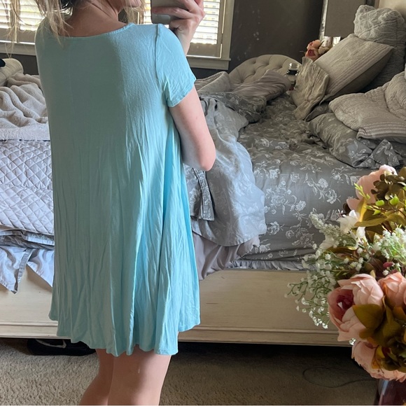 Light Blue Tunic with Pockets - Picture 3 of 15